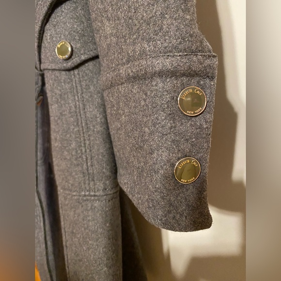 Keneth Cole grey military style coat - Picture 6 of 9